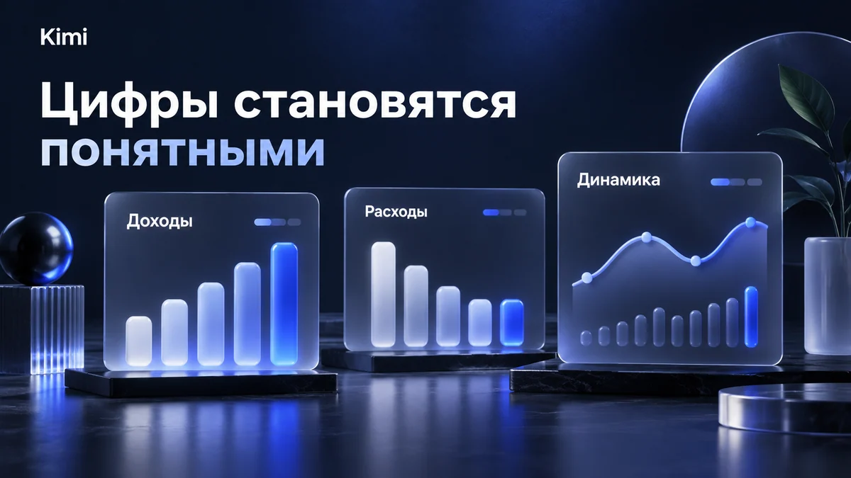 Русскоязычный аналитический отчёт с графиками и показателями